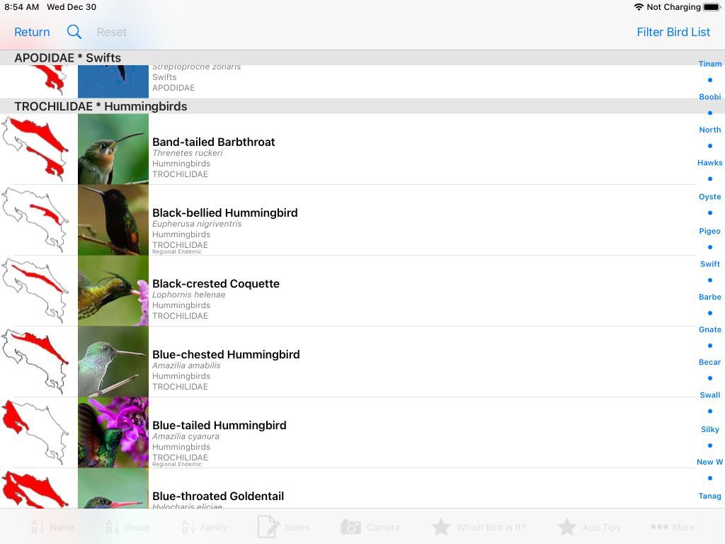Birding Field Guides About Costa Rica Birds App